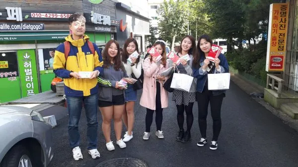 청년부 4부예배후 길거리 전도