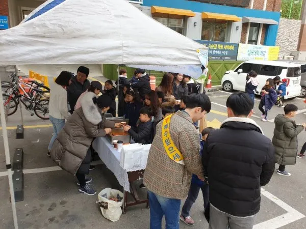 유초등부 연합 교회 앞 전도