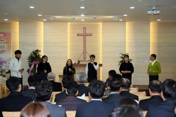 신경균 권사 인천중앙지방 청장년연합회 회장 취임예배